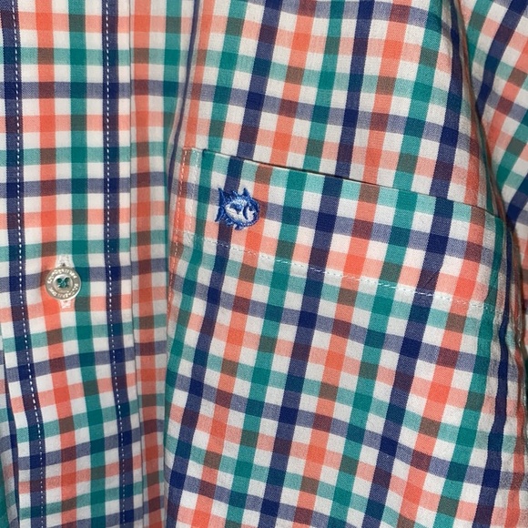 Southern Tide size small long sleeve button down collar shirt, plaid - Picture 2 of 4